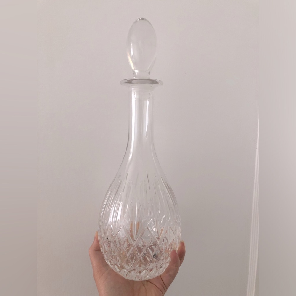 Vintage Criss Cross Decanter